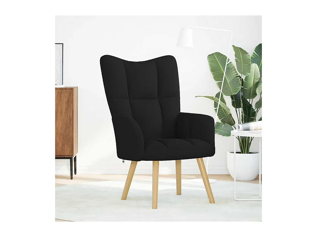 Poltrona | Cadeira Relax tecido preto SHL938039