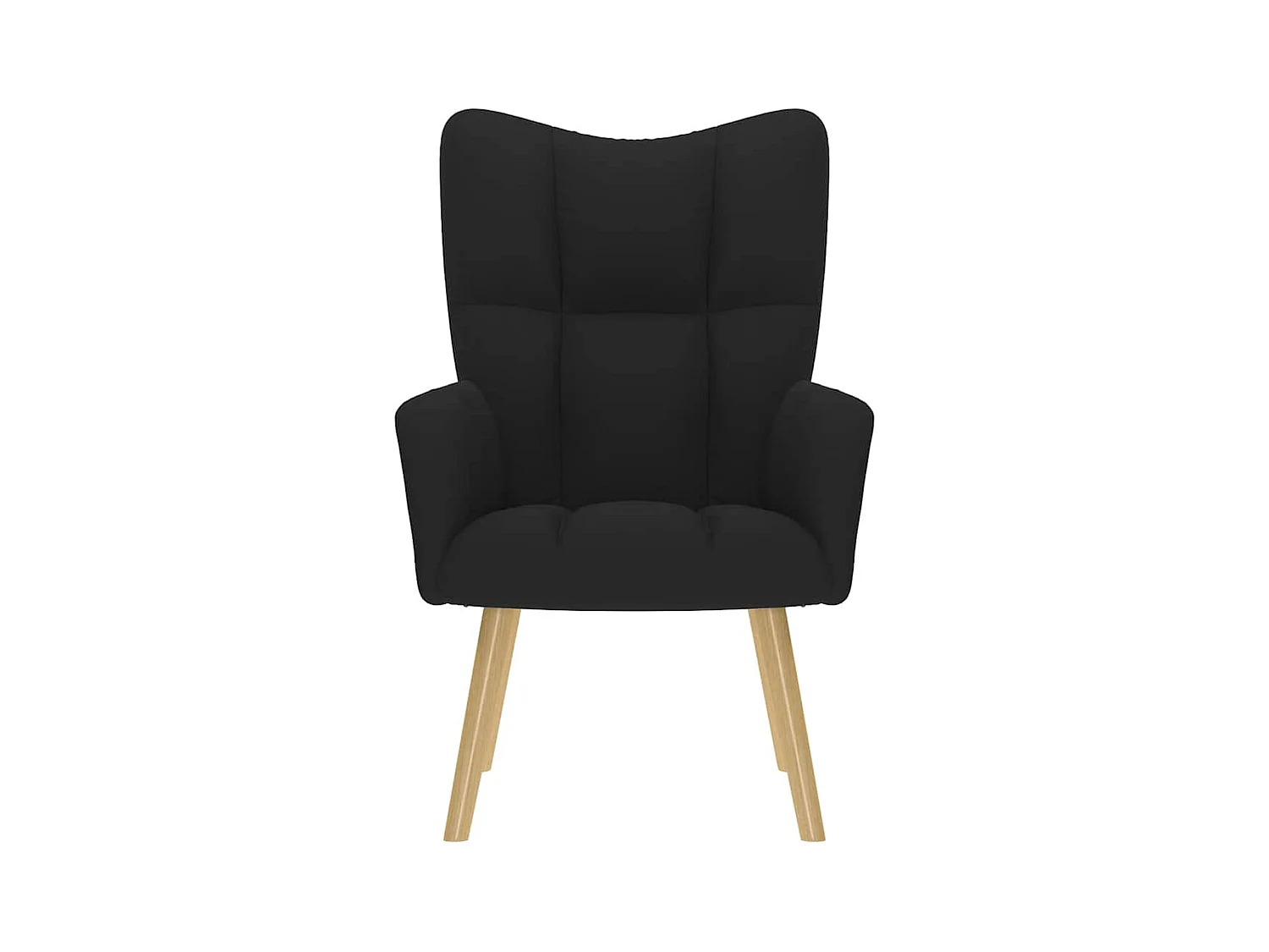 Sillón de relax | Silla de relax de tela negro SHL3270