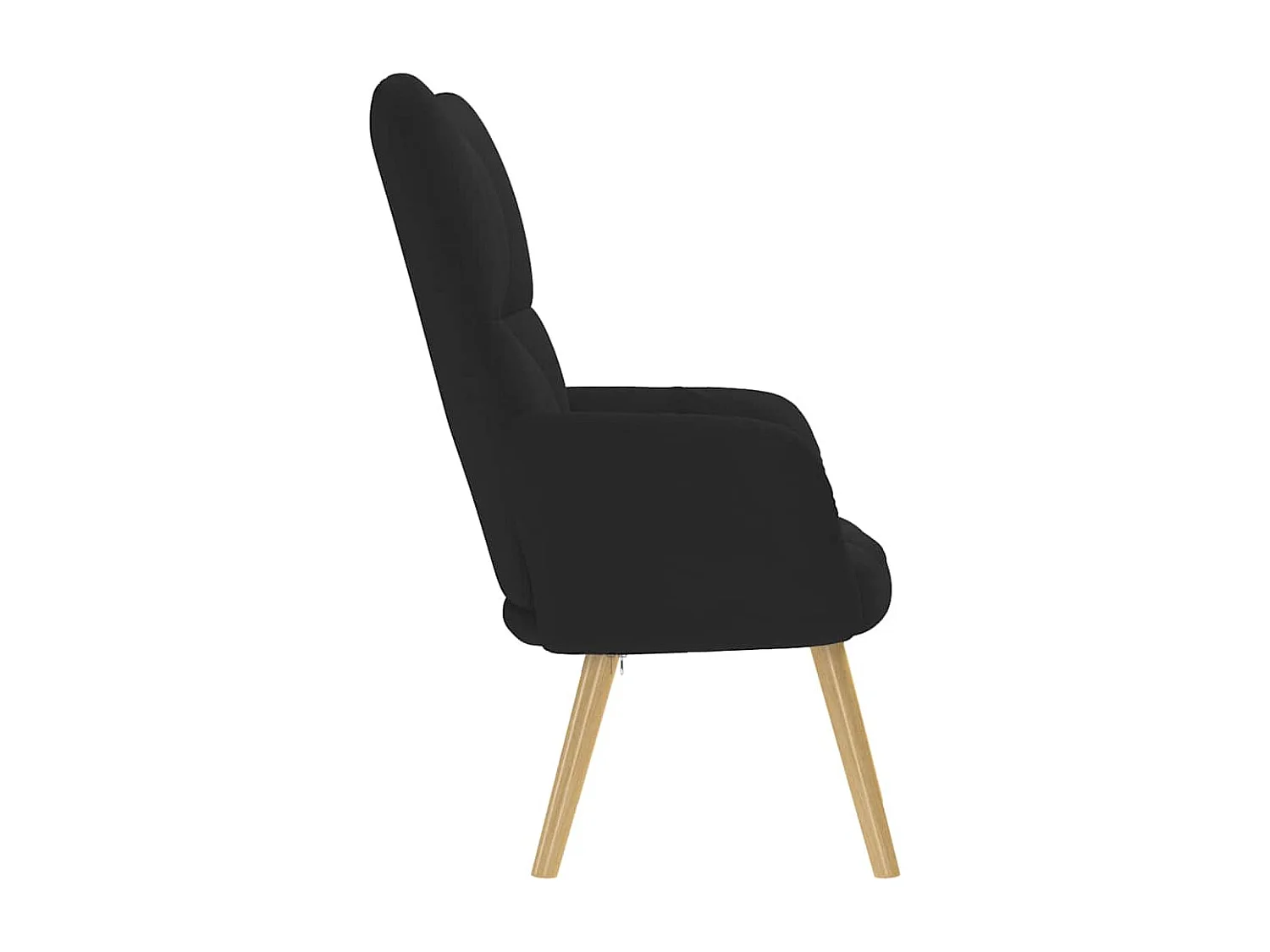 Sillón de relax | Silla de relax de tela negro SHL3270