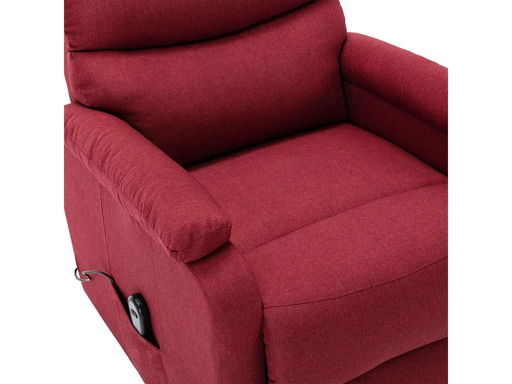 Sta-op-stoel | Relaxstoel stof wijnrood