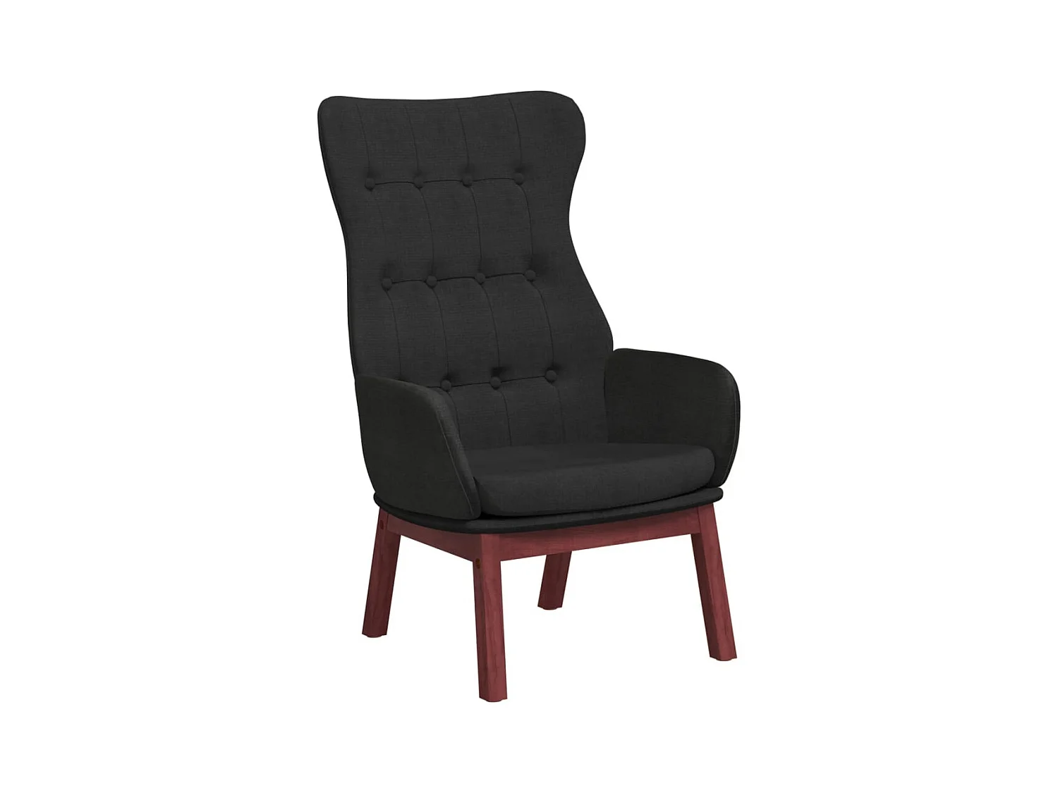 Chaise de relaxation-Fauteuil de Salon Noir Tissu SHL967
