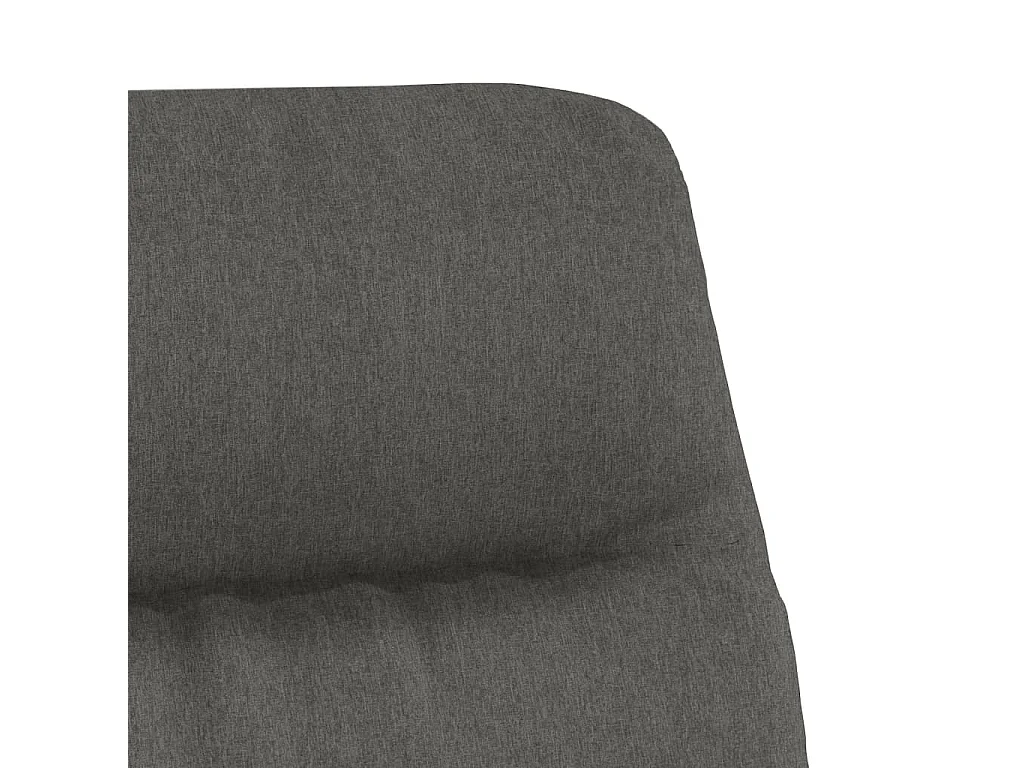 Chaise de relaxation-Fauteuil de Salon Gris foncé Tissu SHL1647