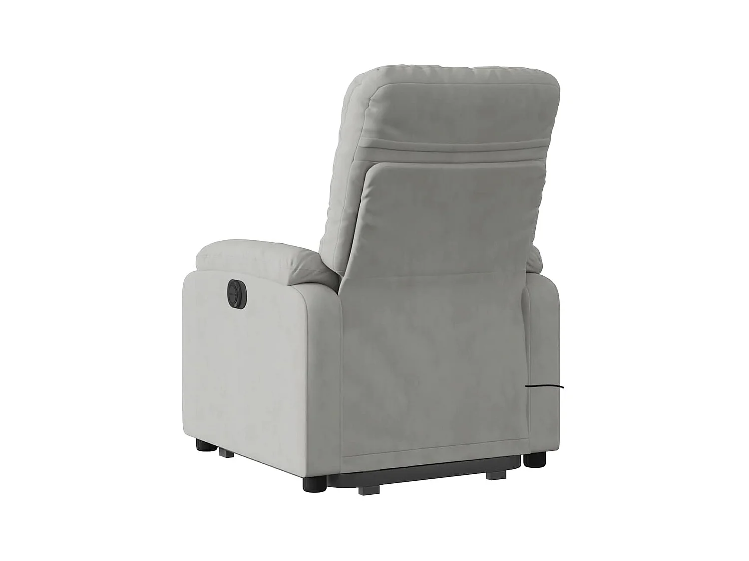 Sillón de relax | Sillón reclinable de masaje elevable tela microfibra gris claro SHL9311