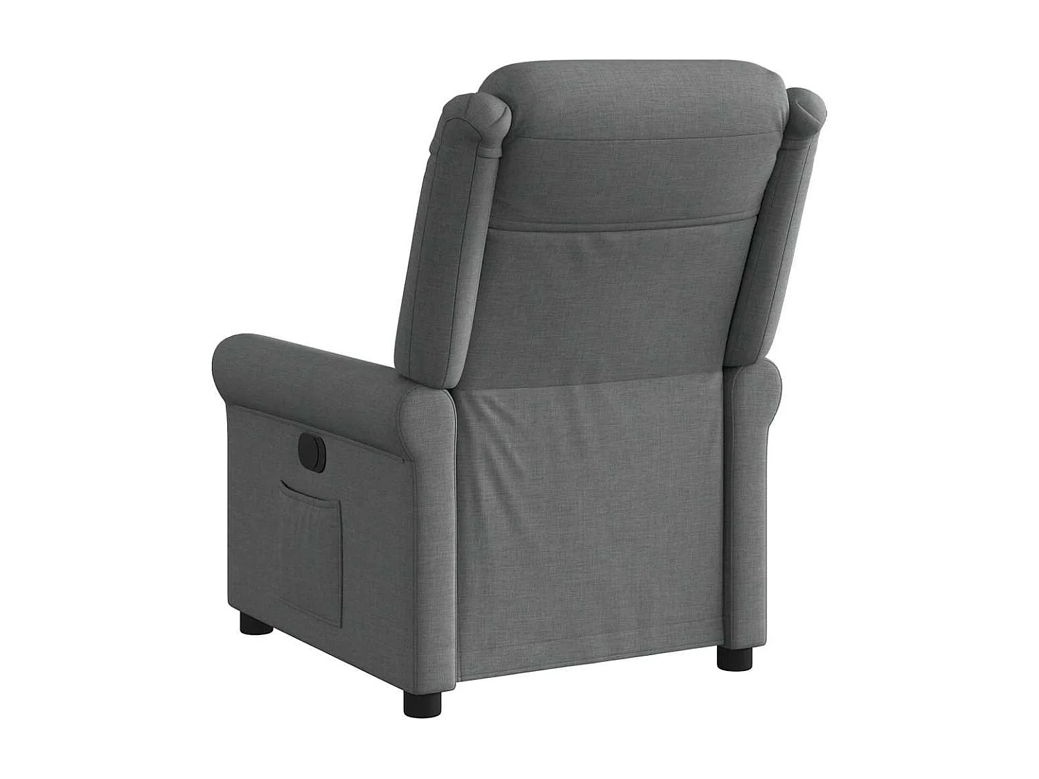 Relaxsessel Elektrisch | Lounge Sessel indoor Dunkelgrau Stoff SHL87046