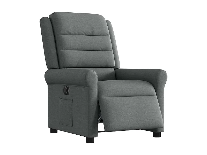 Fauteuil inclinable électrique-Chaise de relax-Fauteuil TV Gris foncé Tissu SHL2249