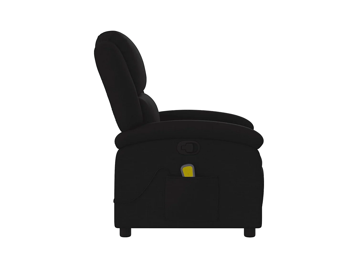 Sillón de relax | Sillón reclinable de masaje de tela negro SHL7991