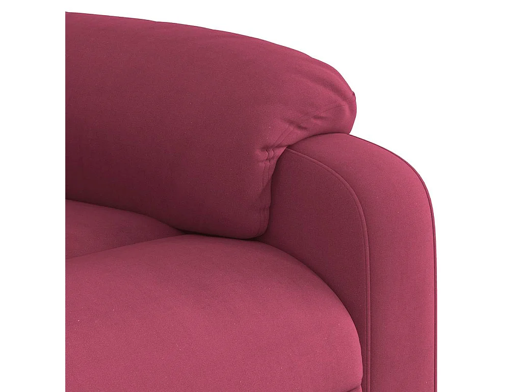 Sillón de salón | Silla | Sillón de masaje reclinable de terciopelo vino tinto SHL7316
