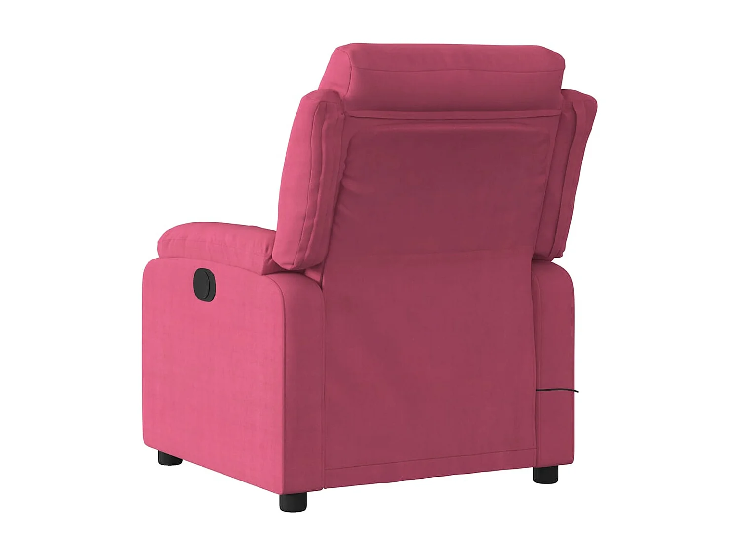 Fauteuil inclinable-Chaise de relax-Fauteuil de Massage rouge bordeaux velours SHL4980
