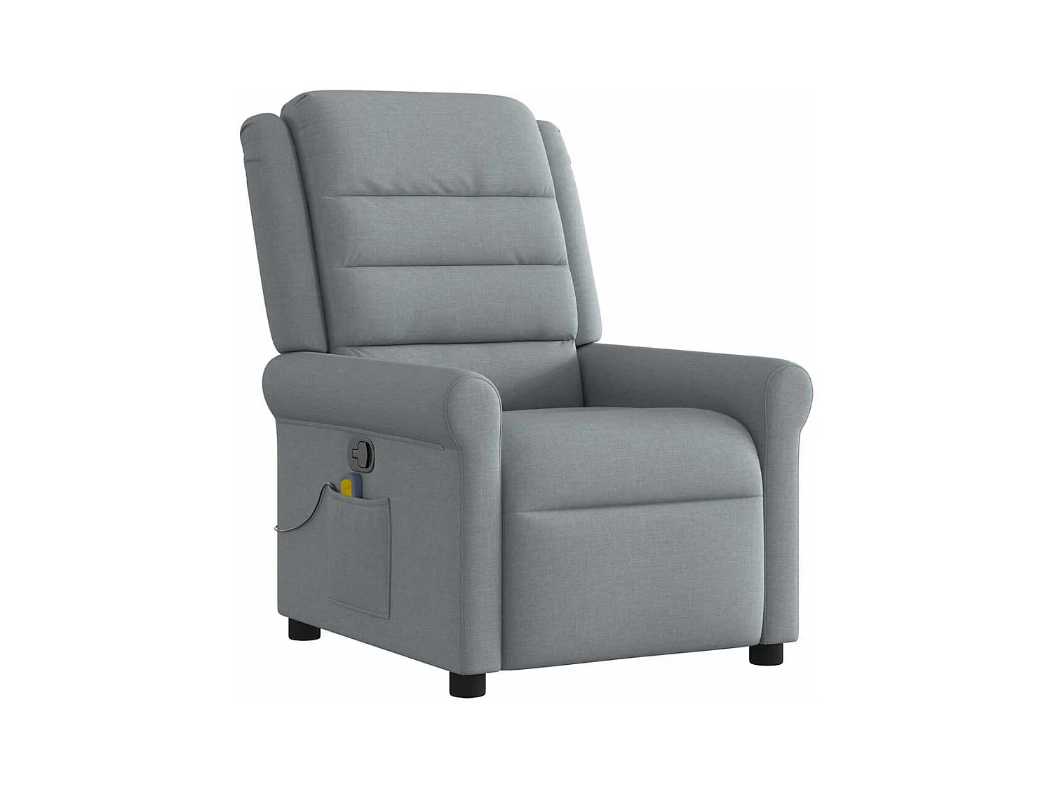 Fauteuil inclinable-Chaise de relax-Fauteuil de Massage Gris clair Tissu SHL5350