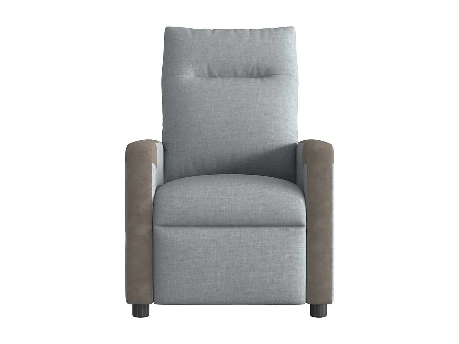 Fauteuil inclinable-Chaise de relax-Fauteuil TV Gris clair Tissu SHL2511