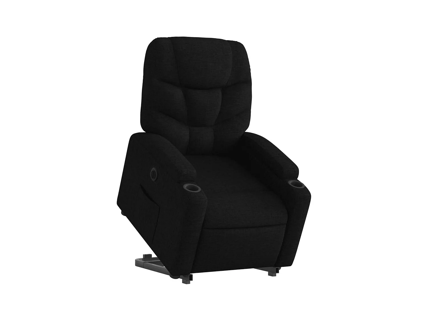 Silla de relax | Sillón eléctrico reclinable elevable de tela negro SHL7104