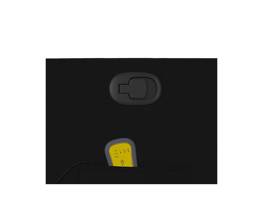 Sillón de relax | Sillón reclinable de masaje de tela negro SHL3956