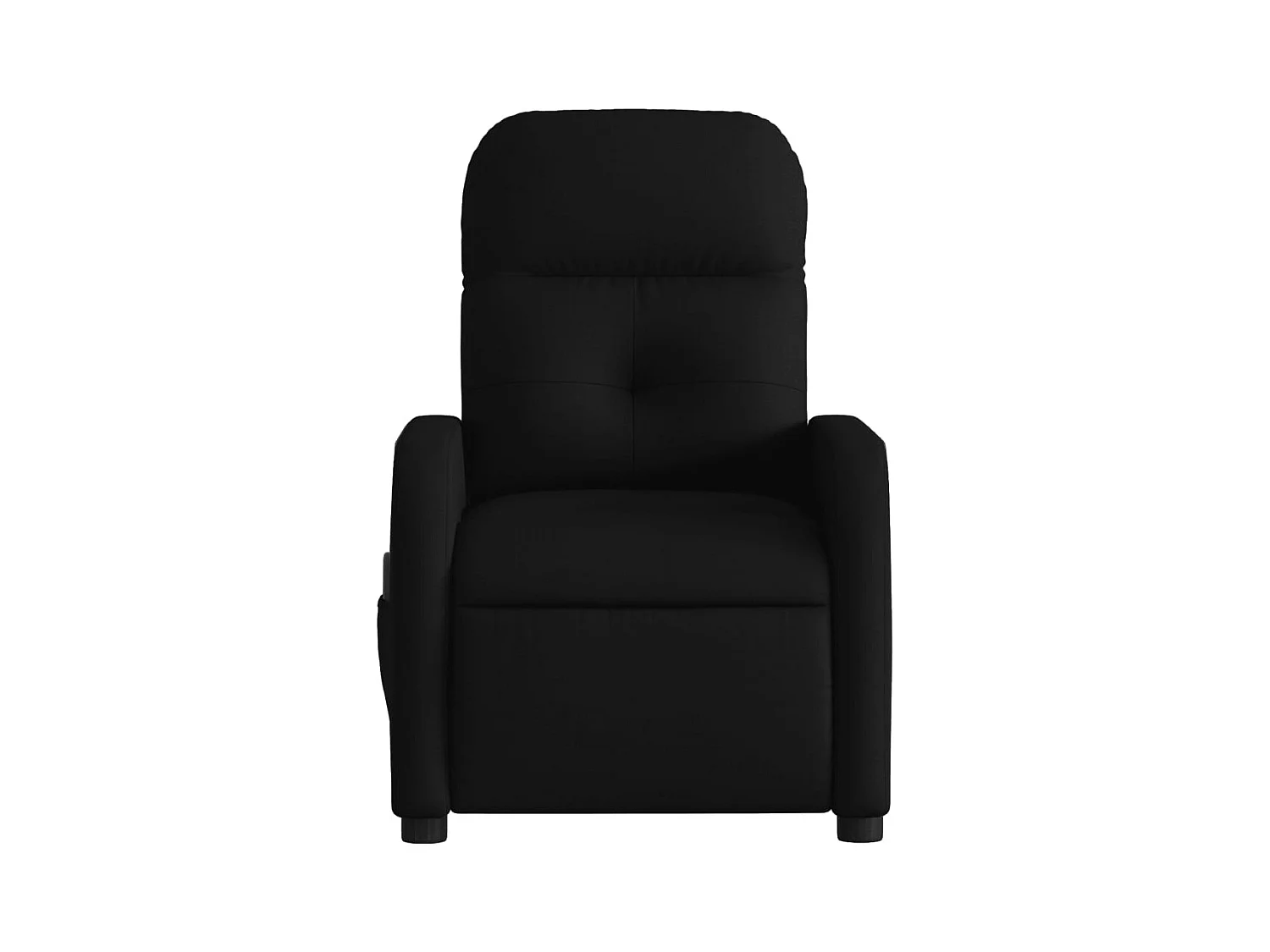 Sillón de relax | Sillón reclinable de masaje de tela negro SHL3956