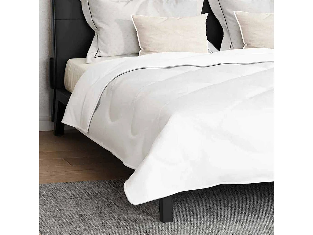Duvet avec Oreiller | Ensemble de literies Autre 3 pcs Blanc 200 x 200 cm Microfibre