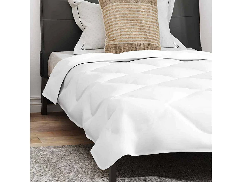Duvet avec Oreiller | Ensemble de literie Autre 2 pcs Blanc 155 x 220 cm Microfibre