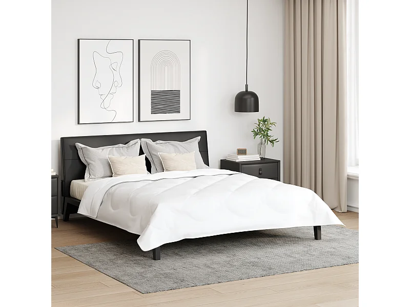 Duvet avec Oreiller | Ensemble de literies Autre 3 pcs Blanc 240 x 200 cm Microfibre