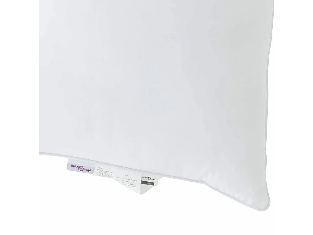 Duvet avec Oreiller | Ensemble de literie 2 pcs Blanc 140 x 200 cm Microfibre