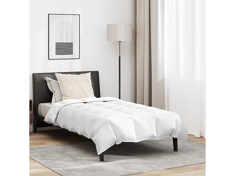 Ensemble de Duvet avec Oreiller | Ensemble de literie 2 pcs Blanc 155 x 200 cm Bas