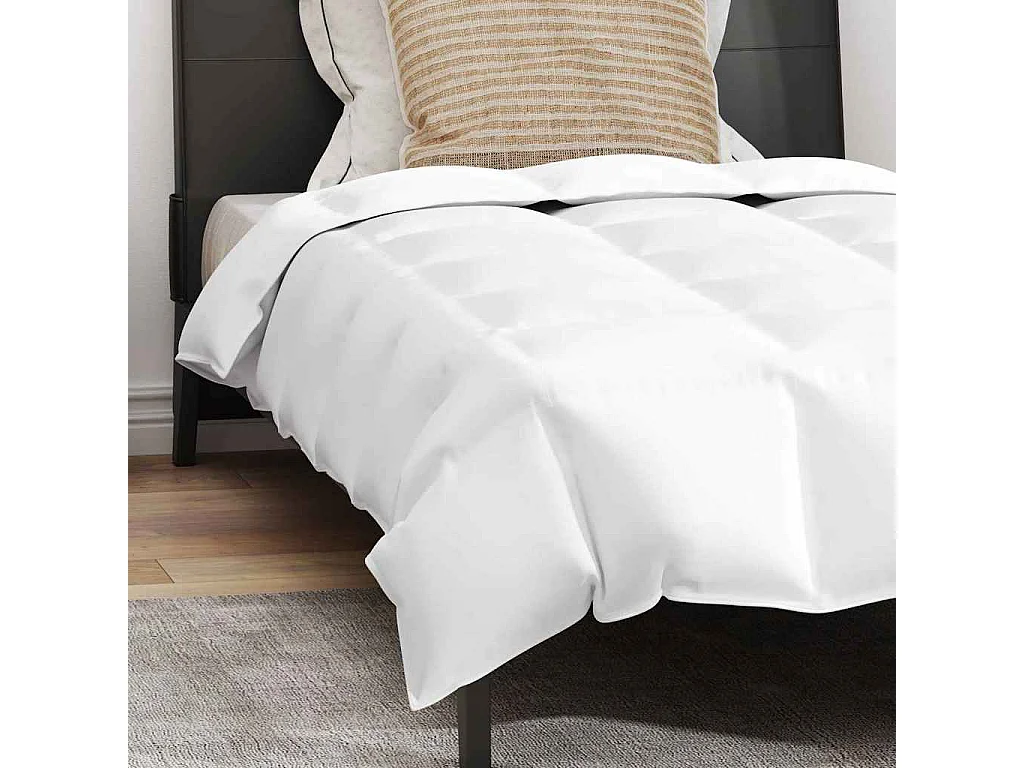 Ensemble de Duvet avec Oreiller | Ensemble de literie 2 pcs Blanc 135 x 220 cm Bas