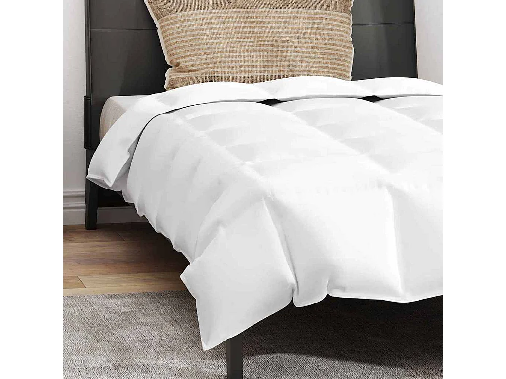 Ensemble de Duvet avec Oreiller | Ensemble de literie 2 pcs Blanc 140 x 200 cm Bas
