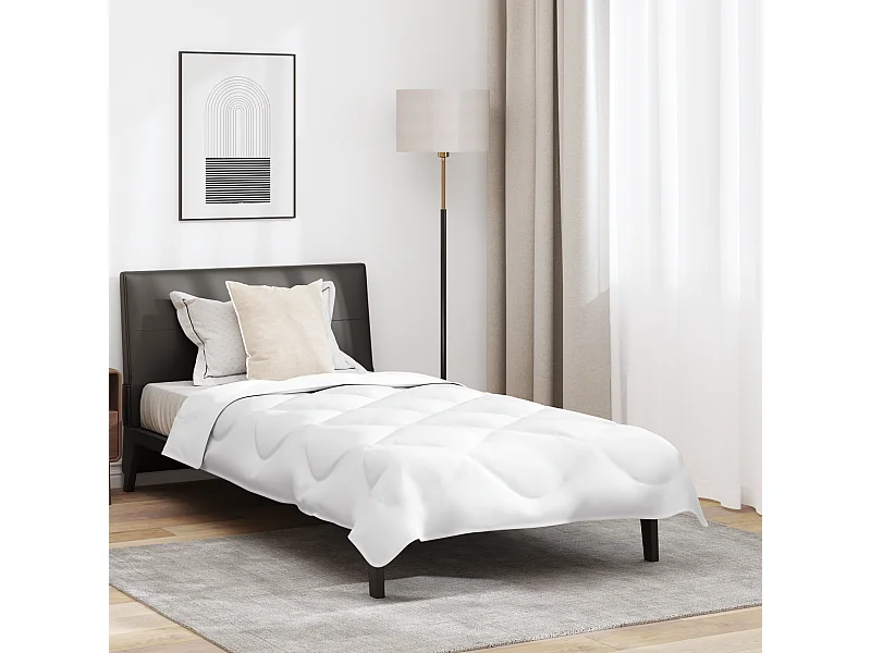 Duvet avec Oreiller | Ensemble de literie Autre 2 pcs Blanc 155 x 200 cm Microfibre