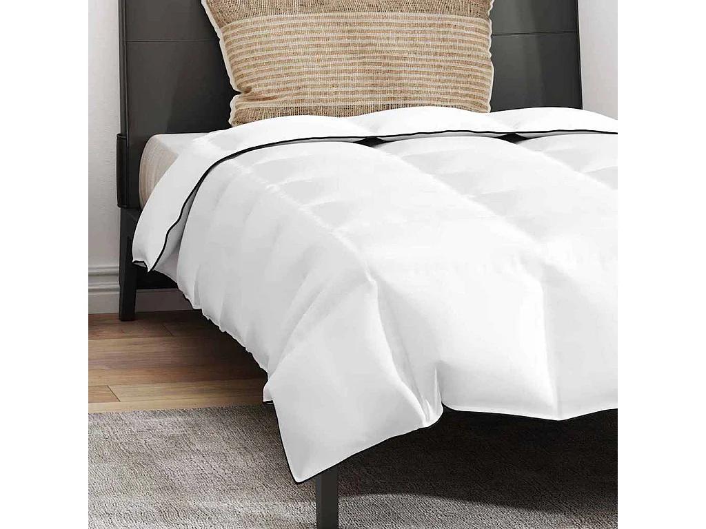 Ensemble de Duvet avec Oreiller | Ensemble de literie 2 pcs Blanc 140 x 200 cm Bas