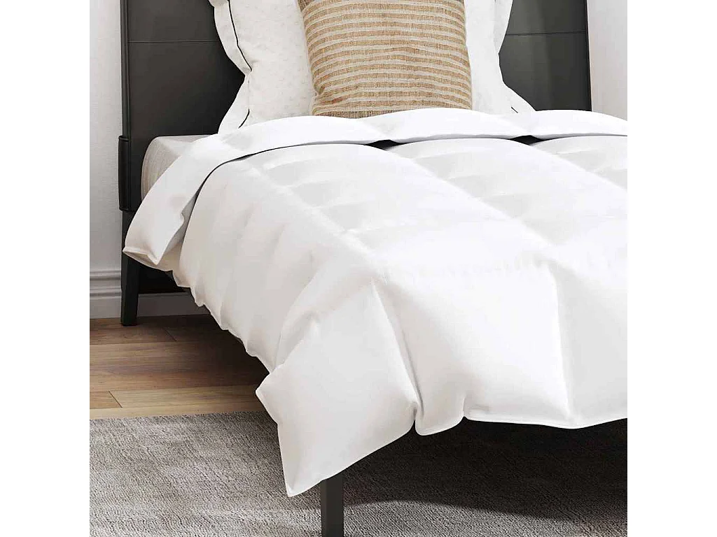 Ensemble de Duvet avec Oreiller | Ensemble de literie 2 pcs Blanc 140 x 200 cm Bas