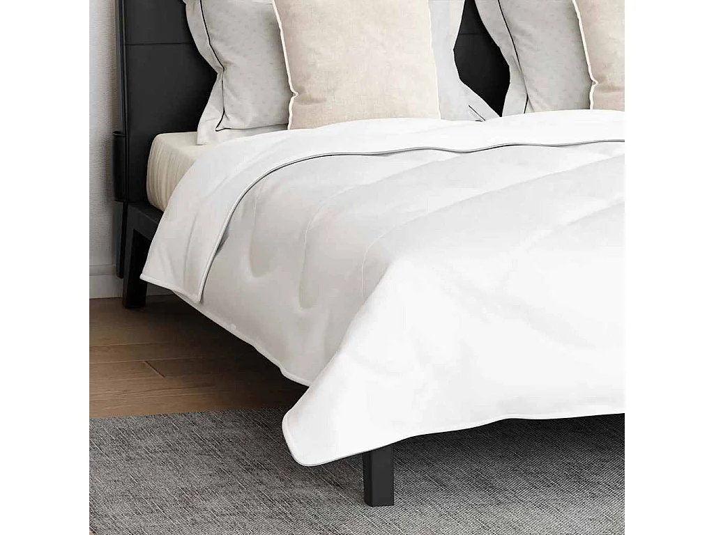 Duvet avec Oreiller | Ensemble de literies Autre 3 pcs Blanc 200 x 220 cm Microfibre