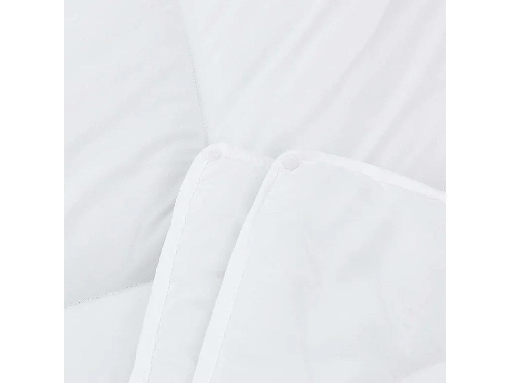 Duvet avec Oreiller | Ensemble de literie 2 pcs Blanc 155 x 200 cm Microfibre