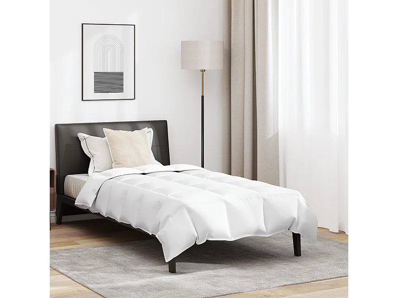 Ensemble de Duvet avec Oreiller | Ensemble de literie 2 pcs Blanc 155 x 220 cm Bas