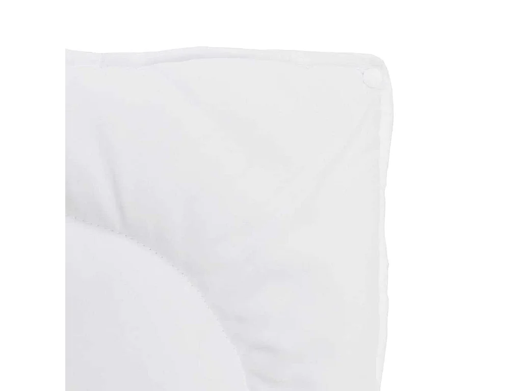 Duvet avec Oreiller | Ensemble de literie 2 pcs Blanc 135 x 220 cm Microfibre