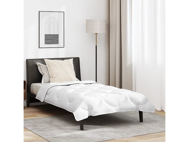 Duvet avec Oreiller | Ensemble de literie 2 pcs Blanc 135 x 200 cm Microfibre