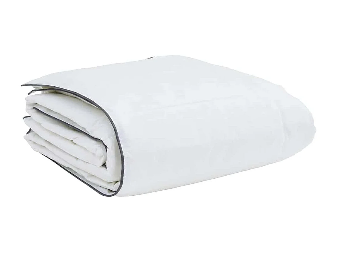 Ensemble de Duvet avec Oreiller | Ensemble de literie 2 pcs Blanc 140 x 220 cm Bas