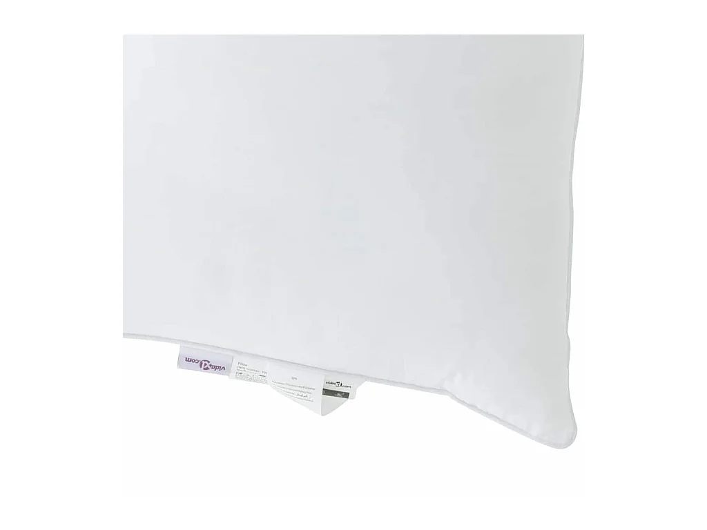 Duvet avec Oreiller | Ensemble de literie 2 pcs Blanc 140 x 220 cm Microfibre