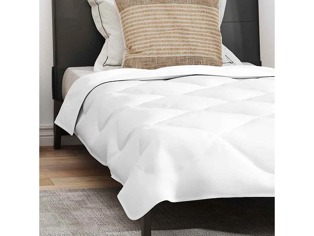 Duvet avec Oreiller | Ensemble de literie Autre 2 pcs Blanc 155 x 200 cm Microfibre
