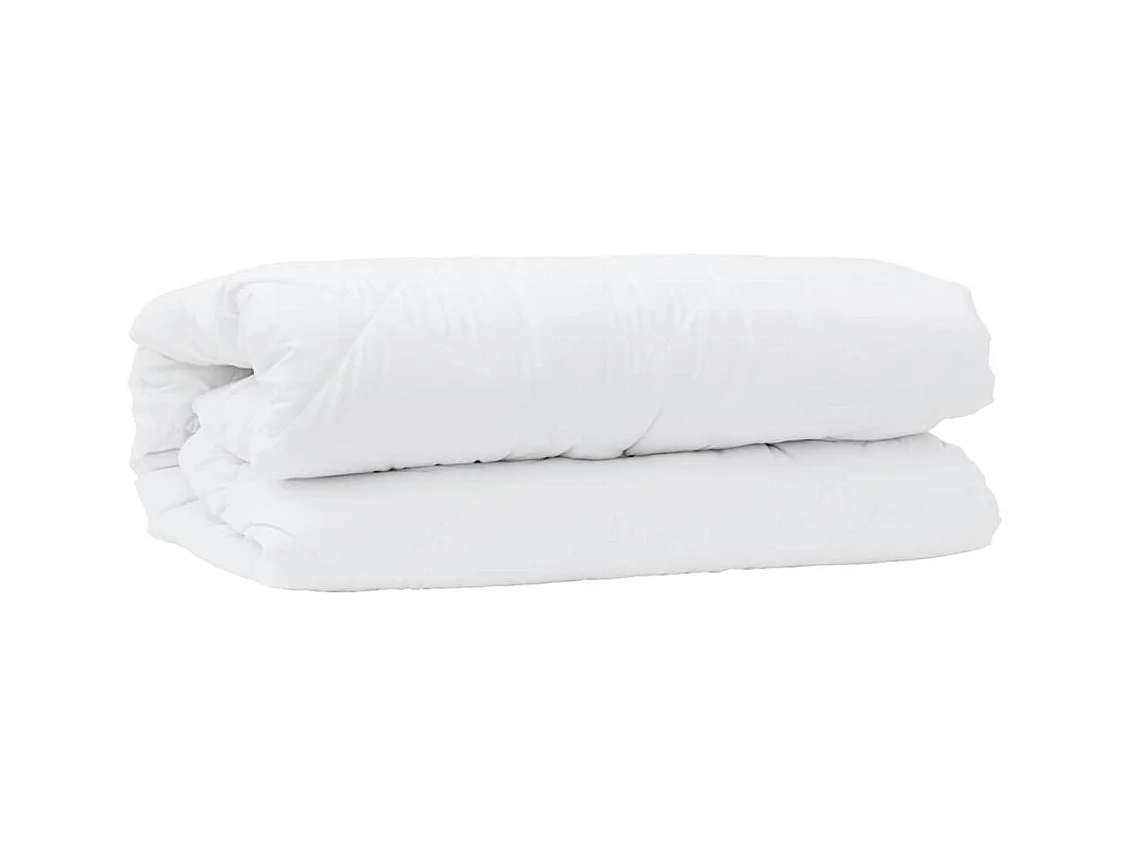 Duvet avec Oreiller | Ensemble de literie 2 pcs Blanc 135 x 220 cm Microfibre
