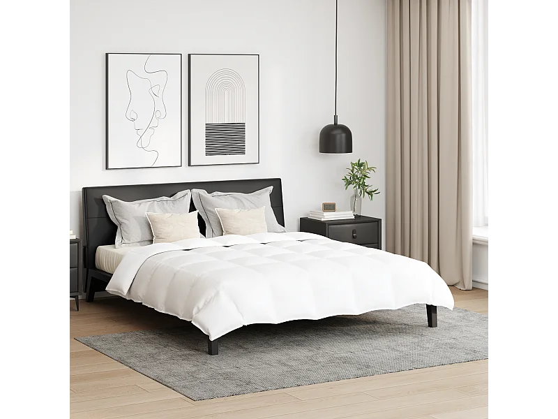 Couette | Duvet | Couverture avec oreiller 3 pcs Blanc Bas