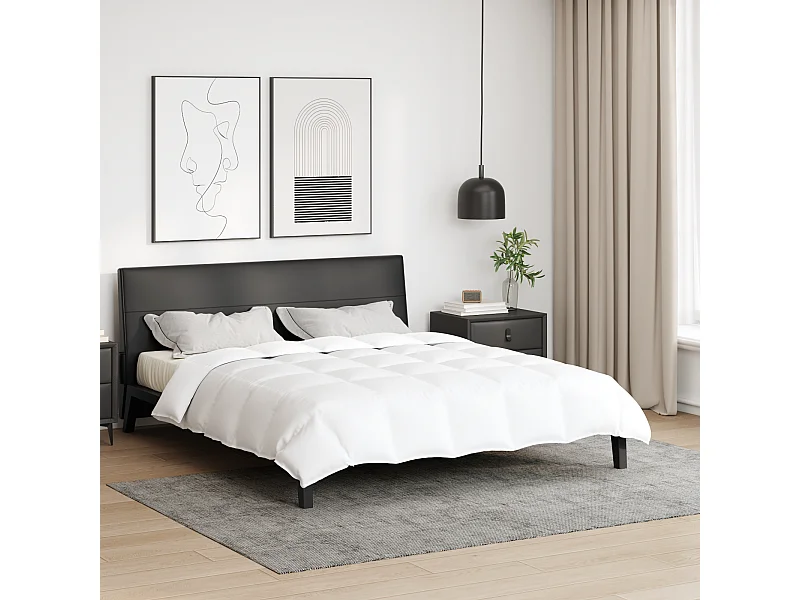 Couettes & Duvets | Couverture Blanc 200 x 200 cm Bas