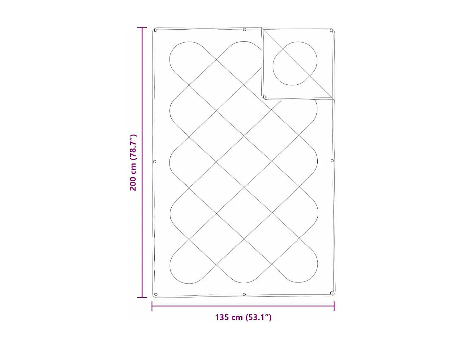 Couettes & Duvets | Couverture Blanc 135 x 200 cm Microfibre