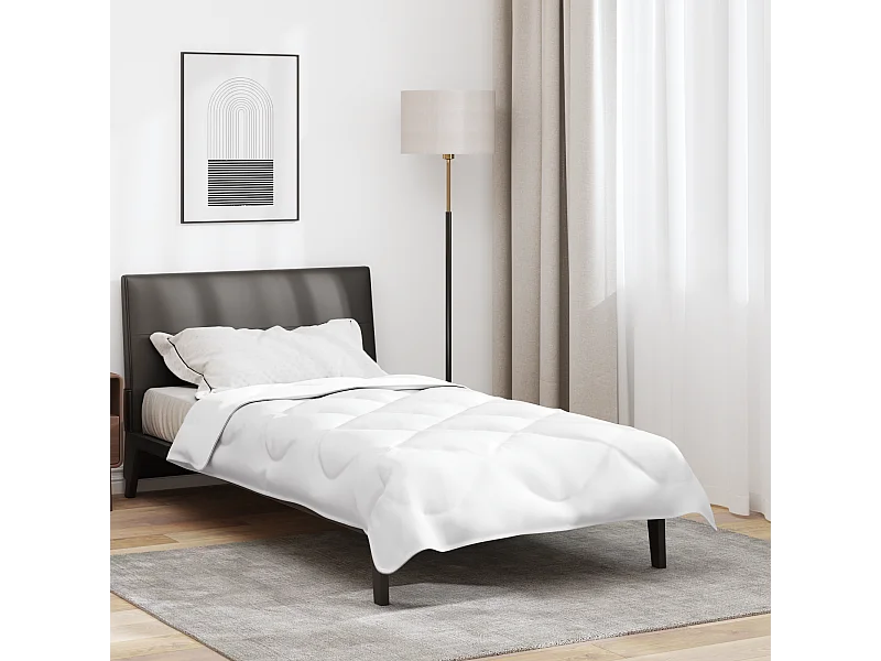 Couettes & Duvets | Couverture Blanc 135 x 200 cm Microfibre