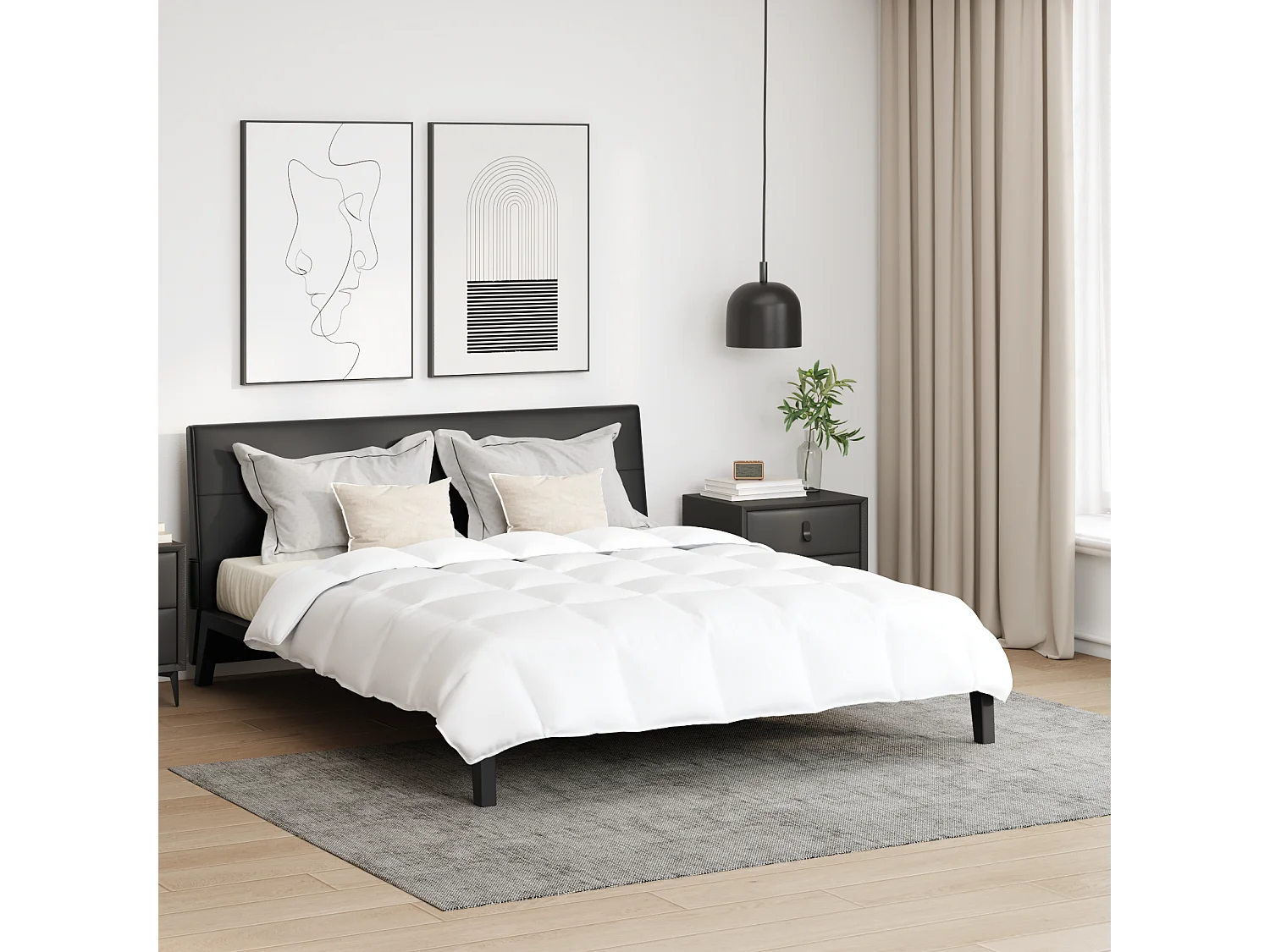 Couette | Duvet | Couverture Autre avec oreiller 3 pcs Blanc Bas