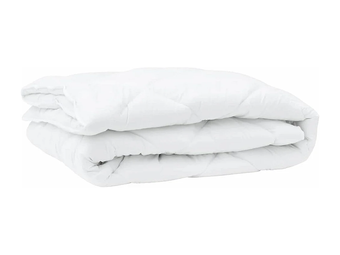 Ensemble de Couette 3 pcs Duvets | Couverture Blanc 260 x 220 cm Microfibre