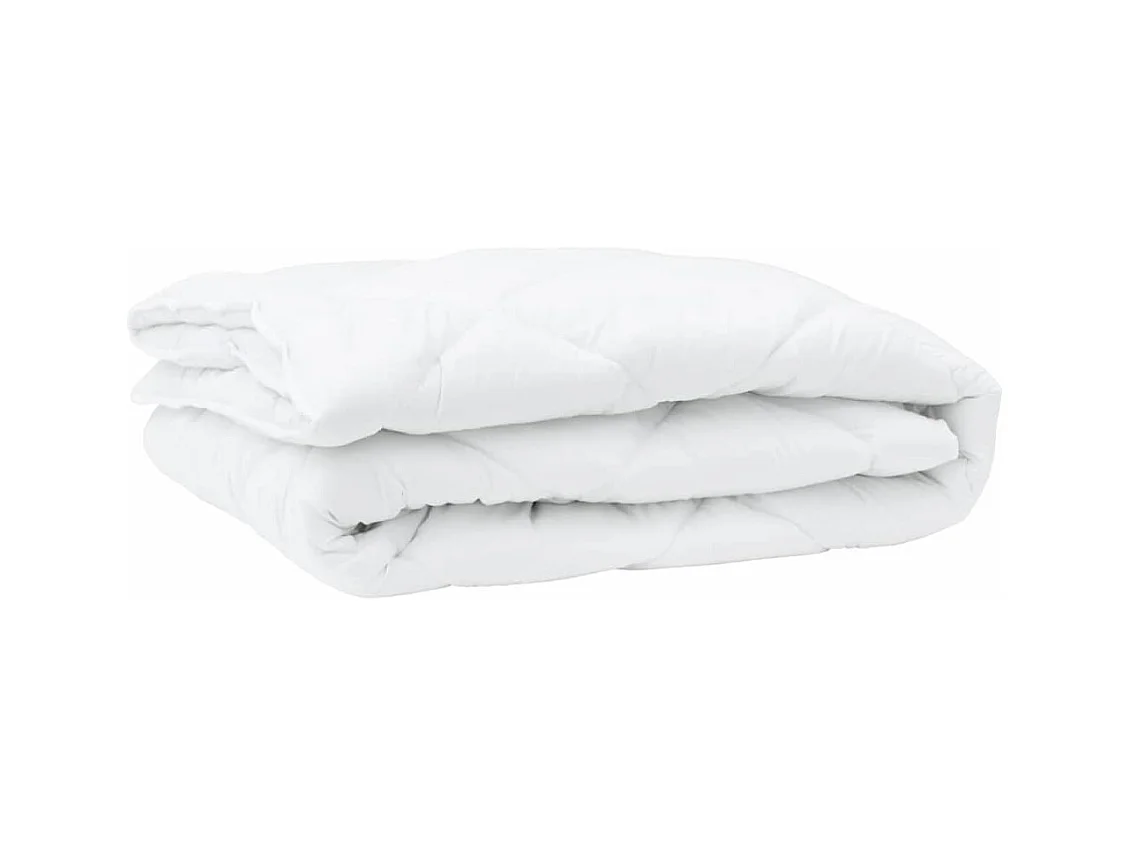 Ensemble de Couette 3 pcs Duvets | Couverture Blanc 200 x 200 cm Microfibre