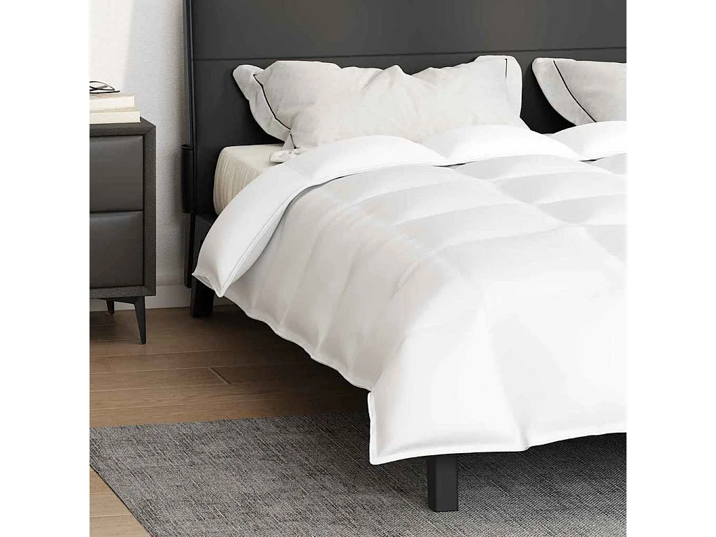 Couettes & Duvets | Couverture Blanc 240 x 220 cm Bas