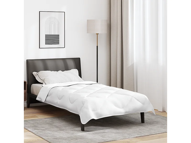 Couettes & Duvets | Couverture Blanc 135 x 200 cm Microfibre