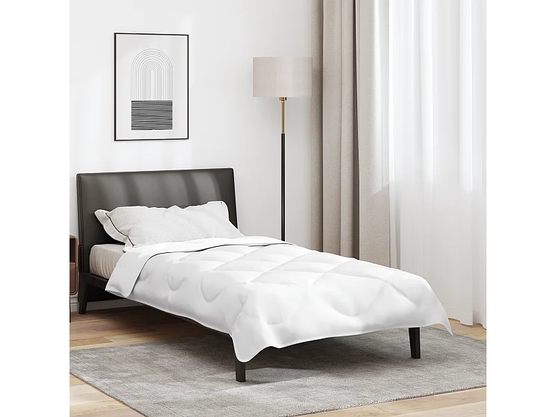 Couettes & Duvets | Couverture Blanc 135 x 200 cm Microfibre