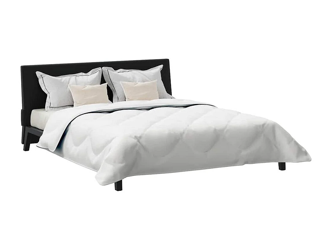 Couette | Duvet | Couverture avec oreiller 3 pcs Blanc 240 x 200 cm Microfibre