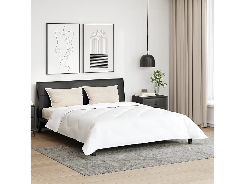 Couette | Duvet | Couverture Autre avec oreiller 3 pcs Blanc 200 x 200 cm Microfibre