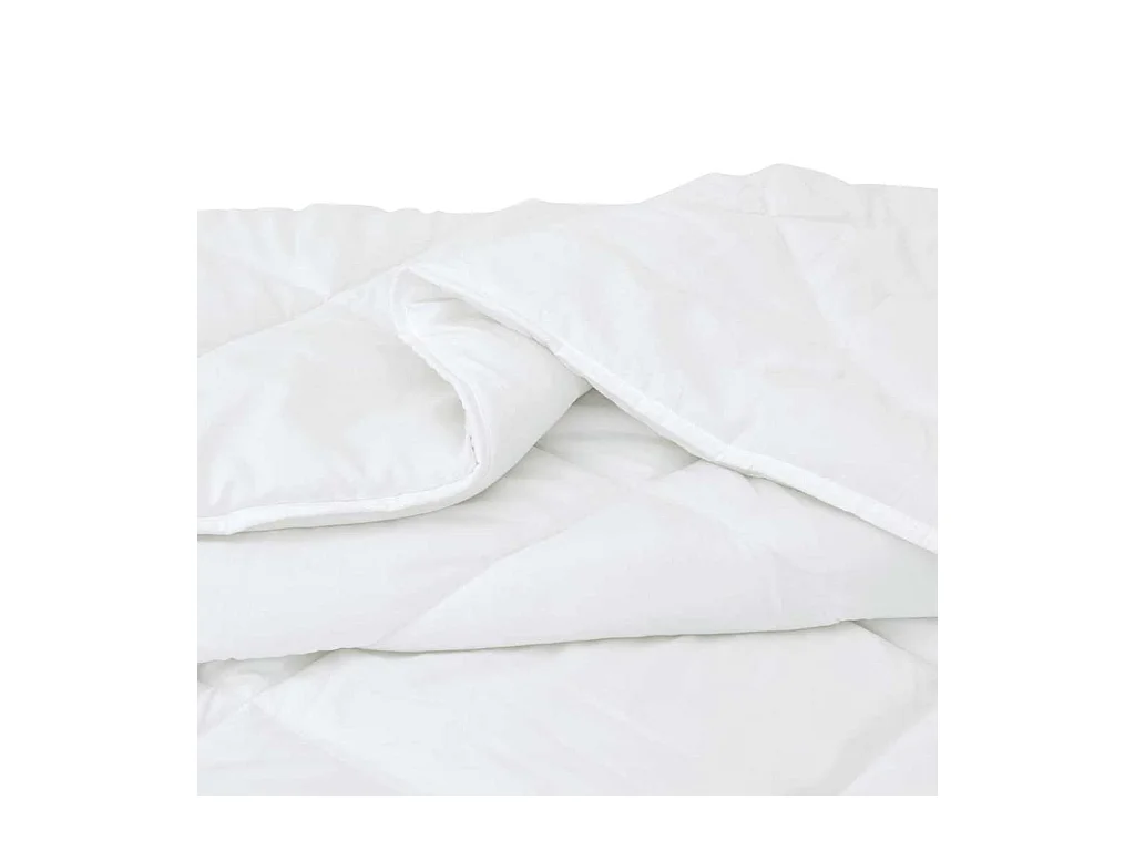 Couette | Duvet | Couverture avec oreiller 3 pcs Blanc 200 x 220 cm Microfibre