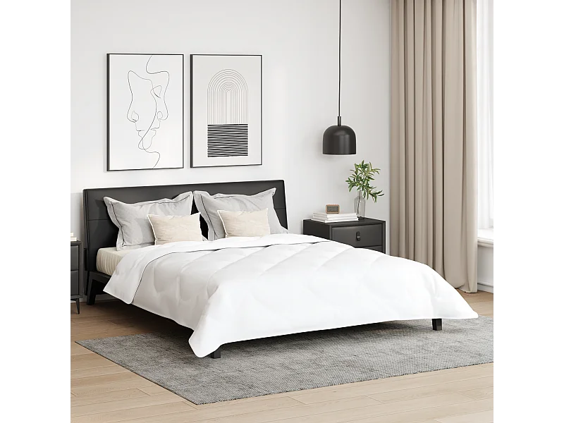 Couette | Duvet | Couverture Autre avec oreiller 3 pcs Blanc 200 x 220 cm Microfibre